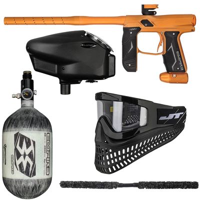 Action Village Empire Axe 2.0 Insane Paintball Gun Package Kit w/Air Tank (Dust Orange/Dust Orange, Tank Size: 68/4500)