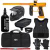 Action Village Empire Axe 2.0 Level 2 Protector Paintball Gun Package Kit (Dust Gold/Dust Orange, Glove Size: Large/X-Large)