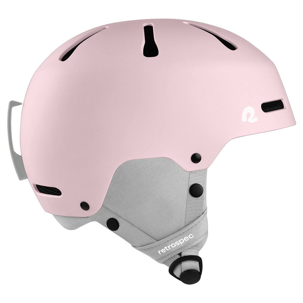 Retrospec Comstock Youth Ski & Snowboard Helmet for Kids - Durable ABS Shell, Protective EPS Foam & Cooling Vents - Adjustable Fit for Boys & Girls - Matte Rose, 52-55cm Small