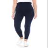 Leggings Depot Women's Maternity Leggings Over The Belly Pregnancy Casual Yoga Tights (Navy, Small) view 2