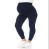 Leggings Depot Women's Maternity Leggings Over The Belly Pregnancy Casual Yoga Tights (Navy, Small) view 4