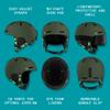 Retrospec Comstock Youth Ski & Snowboard Helmet for Kids - Durable ABS Shell, Protective EPS Foam & Cooling Vents - Adjustable Fit for Boys & Girls - Matte Forest, 48-51cm X-Small view 2