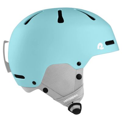 Retrospec Comstock Youth Ski & Snowboard Helmet for Kids - Durable ABS Shell, Protective EPS Foam & Cooling Vents - Adjustable Fit for Boys & Girls - Matte Blue Ridge, 48-51cm X-Small