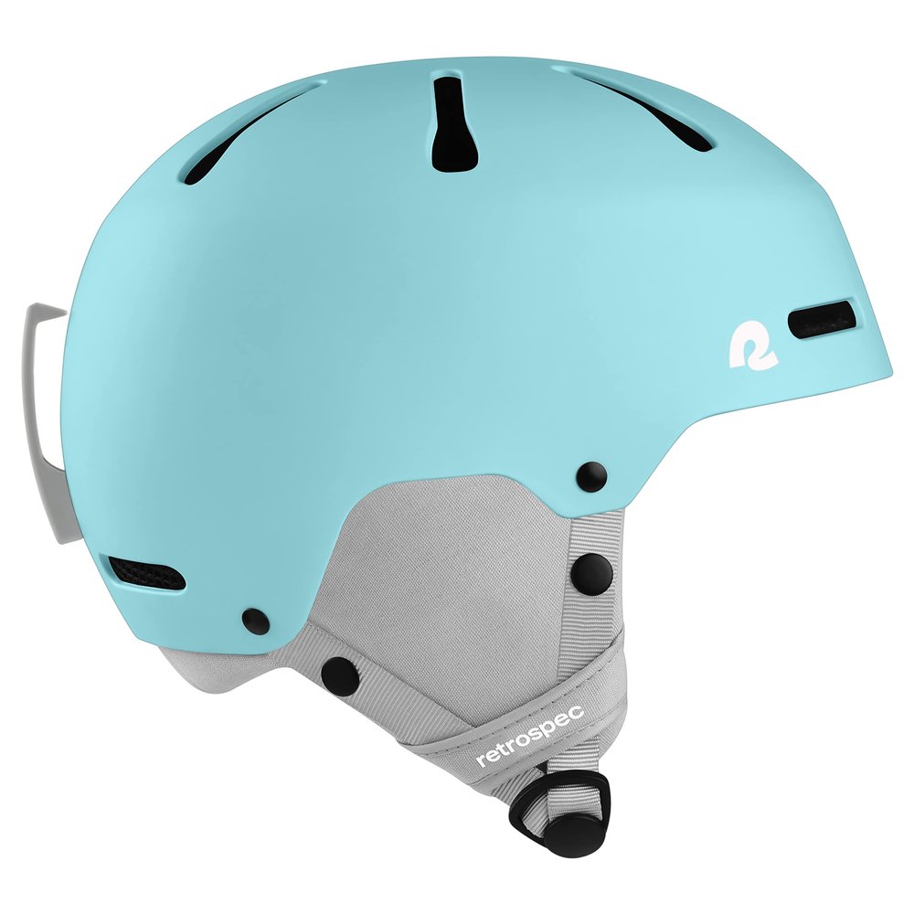 Retrospec Comstock Youth Ski & Snowboard Helmet for Kids - Durable ABS Shell, Protective EPS Foam & Cooling Vents - Adjustable Fit for Boys & Girls - Matte Blue Ridge, 48-51cm X-Small