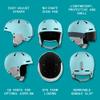 Retrospec Comstock Youth Ski & Snowboard Helmet for Kids - Durable ABS Shell, Protective EPS Foam & Cooling Vents - Adjustable Fit for Boys & Girls - Matte Blue Ridge, 48-51cm X-Small view 2