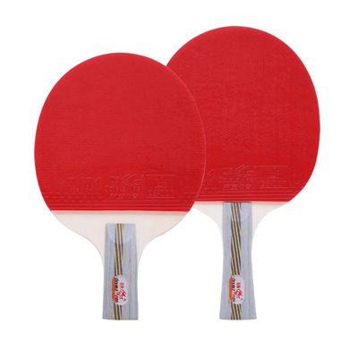LINGOSHUN Ping Pong Paddle Set,2 Player Recreational Table Tennis Racket Set,Amateur Training, ITTF Approved Rubber/Double/C