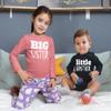Unordinary Toddler Big Sister Little Brother Outfit Matching Shirts Sets Baby Newborn Outfits Shirt (Mauve/Charcoal Black - Long Sleeve, Youth S(8) / Baby (0-3M)) view 2