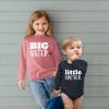 Unordinary Toddler Big Sister Little Brother Outfit Matching Shirts Sets Baby Newborn Outfits Shirt (Mauve/Charcoal Black - Long Sleeve, Youth S(8) / Baby (0-3M)) view 3