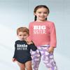Unordinary Toddler Big Sister Little Brother Outfit Matching Shirts Sets Baby Newborn Outfits Shirt (Mauve/Charcoal Black - Long Sleeve, Youth S(8) / Baby (0-3M)) view 4