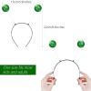 Sintege Halloween Alien Headband and Metallic Flared Pleated Skater Skirt for Costumes Supplies(X-Large Skirt,Green) view 2