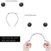 Sintege Halloween Alien Headband and Metallic Flared Pleated Skater Skirt for Costumes Supplies(X-Large Skirt,Black) view 2
