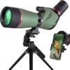 Gosky Spotting Scope, 20-60x60 Spotting Scopes for Target Shooting & Hunting & Bird Watching, BAK4 High Definition, Angled Spotter Scope with Tripod, Phone Adapter, Carrying Bag view 1