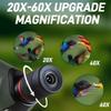 Gosky Spotting Scope, 20-60x60 Spotting Scopes for Target Shooting & Hunting & Bird Watching, BAK4 High Definition, Angled Spotter Scope with Tripod, Phone Adapter, Carrying Bag view 2