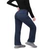 33,000ft Womens Waterproof Hiking Pants Fleece-Lined Snow Pants Windproof Warm Ski Pants for Snowboarding Blue view 2