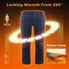 33,000ft Womens Waterproof Hiking Pants Fleece-Lined Snow Pants Windproof Warm Ski Pants for Snowboarding Blue view 3