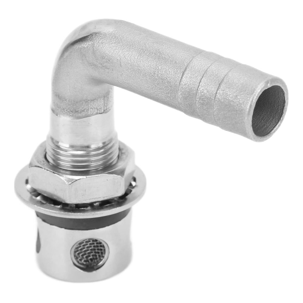 Boat Gas Vent , Fydun 316 Stainless Steel 90 Boat Flush Mount Fuel Gas Vent for 5/8in Hoses Yacht Marine