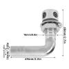 Boat Gas Vent , Fydun 316 Stainless Steel 90 Boat Flush Mount Fuel Gas Vent for 5/8in Hoses Yacht Marine view 4