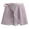 Daydance Light Grey Women Ballet Skirts Adult Sheer Chiffon Over Scarf for Dancing view 1