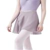 Daydance Light Grey Women Ballet Skirts Adult Sheer Chiffon Over Scarf for Dancing view 3