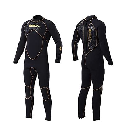 Scuba Diving 5mm Wetsuit Rubber Wetsuit Mens Neoprene Spearfishing Full Body Swimwear mergulho Diving Kite Surfing Suit