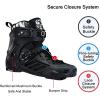 SKTYEE Professional Inline Skates for Women and Men, High Performance Roller Skates Blades Adult, Comfortable breathabl Racing Skates with Washable Lining, Beginner, Black (Black, Men 6/Women 7) view 4
