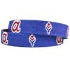 Smathers & Branson Atlanta Braves Cooperstown Needlepoint Belt in Blue view 2