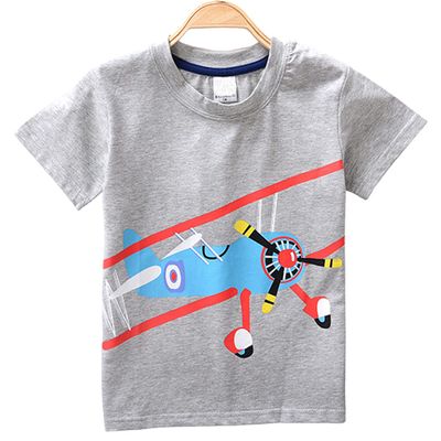2-8Y Toddler Kids Baby Boys Summer T-Shirt Cotton Short Sleeve Blouse Basketball Soccer Funny Print Tops Clothes