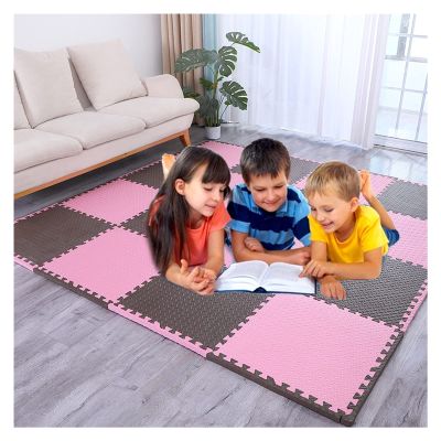 AYLYHD Puzzle Exercise Floor Mat, EVA Interlocking Foam Tiles Exercise Equipment Mat Workout Mats Flooring for Home Gym Yoga Floor Mats (Color : C, Size : 30x30x2.5cm-32pcs)