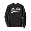 AUSTIN TX Classic Baseball Style Script Design With Details Sweatshirt view 1