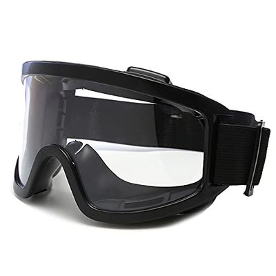 DDER Outdoor Sports Ski Glasses Anti Glare Glasses Men's Riding Sunglasses Motorcycle Protective Glasses (Transparent Color)