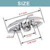 Ayunwei Dock Cleats 6" Folding Boat Cleat 316 Stainless Steel Flip Up Cleats for Boat Kayak and Decoration of 2 pcs view 3