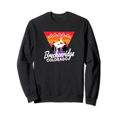 Wildlife Nightlife Breckenridge CO Moose Mounting CO Funny Sweatshirt