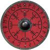 Tecmetooze Viking Shield Wooden Norse Viking Shield 24" Size Battle Ready Historical Shield ooden, Round, Shield, LARP, Reproduction, Cosplay, Shield, view 1