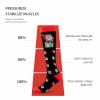 WSYKC Compression Socks, Santa Pattern Compression Socks, Outdoor Sports Elastic Socks, Relieve Fatigue, Socks Suitable for People Who Exercise or Stand for a Long Time S/M view 3