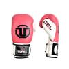 Pink Gel Powerlock Gloves Women's Leather Boxing Gloves 12 oz Punching Gloves view 1