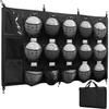VISEMAN 15-Pocket Baseball Dugout Organizer - Hanging Equipment Rack for Helmets & Gloves - Includes 7 Fence Hooks & Carry Bag - Softball Team Gear view 1