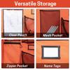 VISEMAN 15-Pocket Baseball Dugout Organizer - Hanging Equipment Rack for Helmets & Gloves - Includes 7 Fence Hooks & Carry Bag - Softball Team Gear view 3