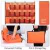 VISEMAN 15-Pocket Baseball Dugout Organizer - Hanging Equipment Rack for Helmets & Gloves - Includes 7 Fence Hooks & Carry Bag - Softball Team Gear view 4