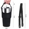 2 Pack 30oz Tumbler Carrier Holder,DanziX Neoprene Sleeve Replacement with Carrying Handle-Black view 2