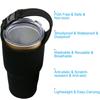 2 Pack 30oz Tumbler Carrier Holder,DanziX Neoprene Sleeve Replacement with Carrying Handle-Black view 4