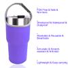 2 Pack 30oz Tumbler Carrier Holder,DanziX Neoprene Sleeve Replacement with Carrying Handle-Purple view 3