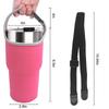 2 Pack 30oz Tumbler Carrier Holder,DanziX Neoprene Sleeve Replacement with Carrying Handle-Pink view 2