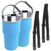 2 Pack 30oz Tumbler Carrier Holder,DanziX Neoprene Sleeve Replacement with Carrying Handle-Blue view 1