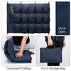 VISEMAN 15-Pocket Baseball Dugout Organizer - Hanging Equipment Rack for Helmets & Gloves - Includes 7 Fence Hooks & Carry Bag - Softball Team Gear view 4