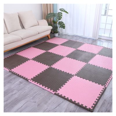 AYLYHD Children's Interlocking Floor Mats, Foam-Rubber Non Slip Exercise Mats Gym Flooring Mat Puzzle PE Floor Tilescushion for Home Workout Yoga Matting (Color : C, Size : 60x60x2.5cm-12pcs)