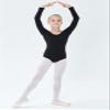 danswan Long Sleeve Leotards for Girls Toddler Kids Dance Ballet Gymnastic Bodysuit Outfit Leotard (4-5T, Black) view 3