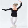 danswan Long Sleeve Leotards for Girls Toddler Kids Dance Ballet Gymnastic Bodysuit Outfit Leotard (4-5T, Black) view 4