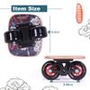 BRAVORD NZ Panda Roller Road Drift Skate with Cool Maple Deck Anti-Slip, Freeline Skate with PU Wheels and High Speed Bearings view 3