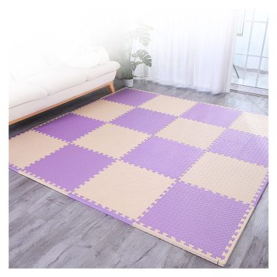 AYLYHD Children's Interlocking Floor Mats, Foam-Rubber Non Slip Exercise Mats Gym Flooring Mat Puzzle PE Floor Tilescushion for Home Workout Yoga Matting (Color : B, Size : 30x30x2.5cm-16pcs)