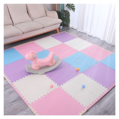Interlocking Foam Play Mats Multi Colour Anti-Fatigue EVA Floor Mat, Foam Fitness Exercise Equipment Mat, Non-Slip Interlocking Exercise Gym Floor Mat Tiles ( Color : E , Size : 30x30x2.5cm-32pcs )